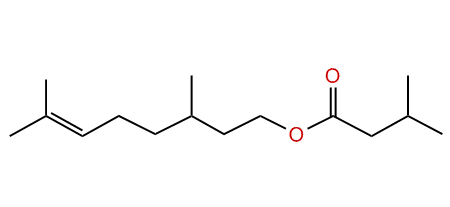 3,7-Dimethyl-6-octenyl 3-methylbutyrate